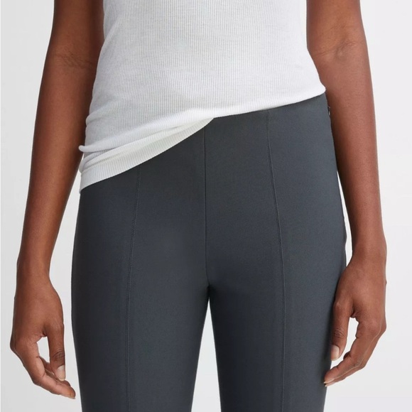 Vince Ponte Front Seam Pants Sz S Stitch Front Seam Ponte Legging Dark Grey - Picture 2 of 13